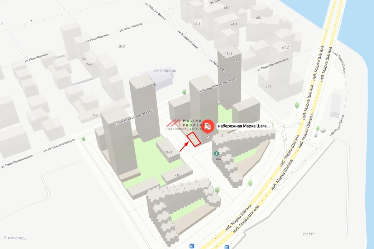 Аренда торгового помещения в ЖК Shagal