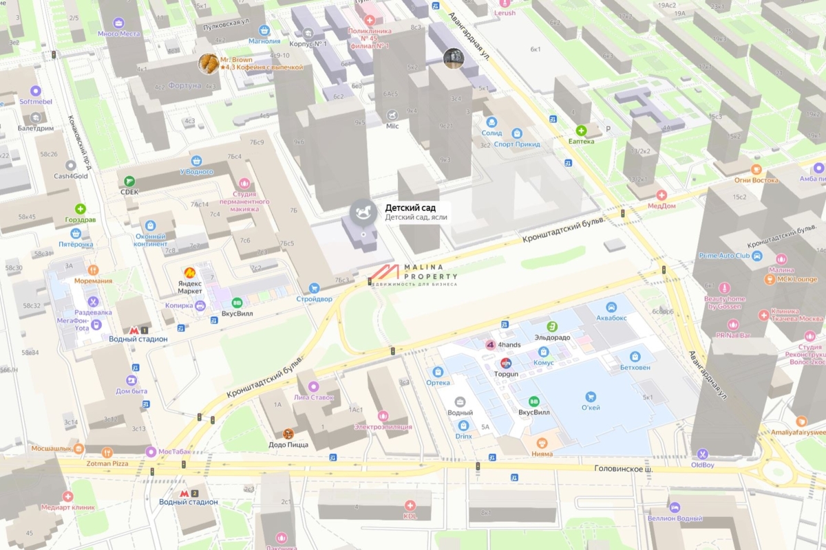 Продажа здания с арендатором в ЖК Кронштадтский 9