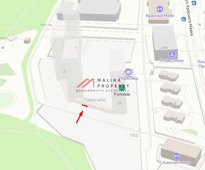 Аренда торгового помещения в жилом комплексе Parkside