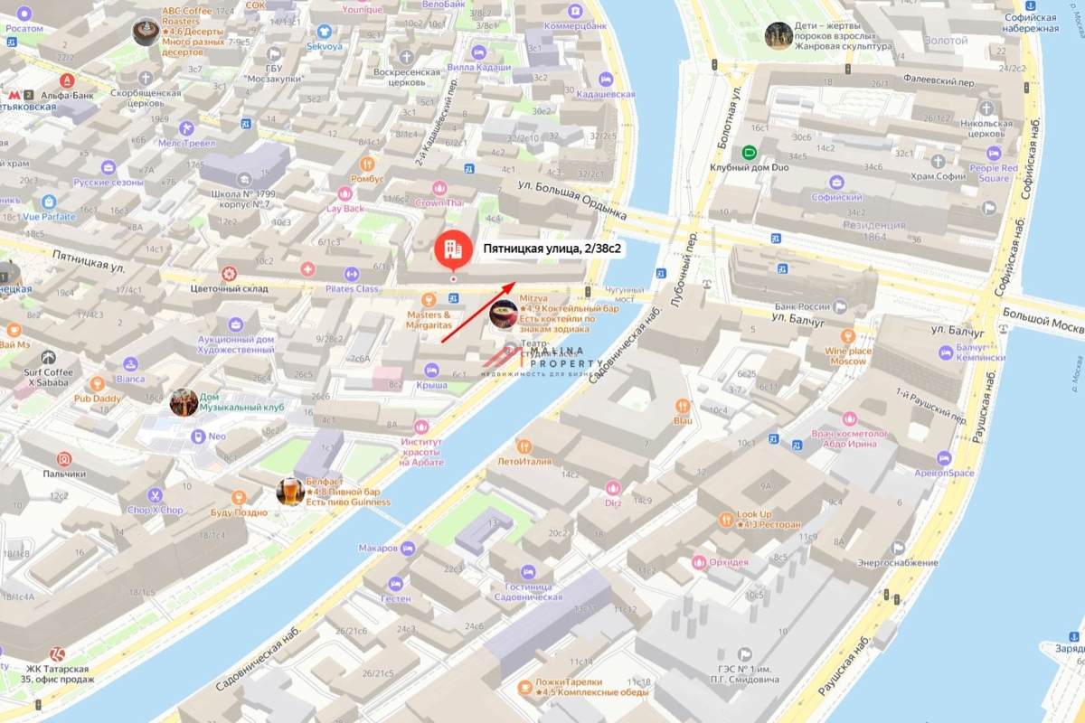 Аренда торгового помещения на Пятницкой