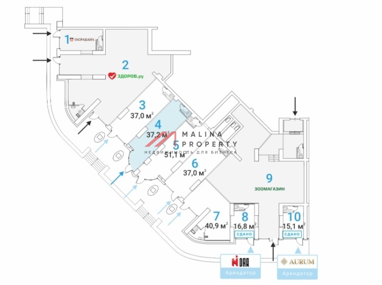 Продажа торгового помещения у метро Молодежная