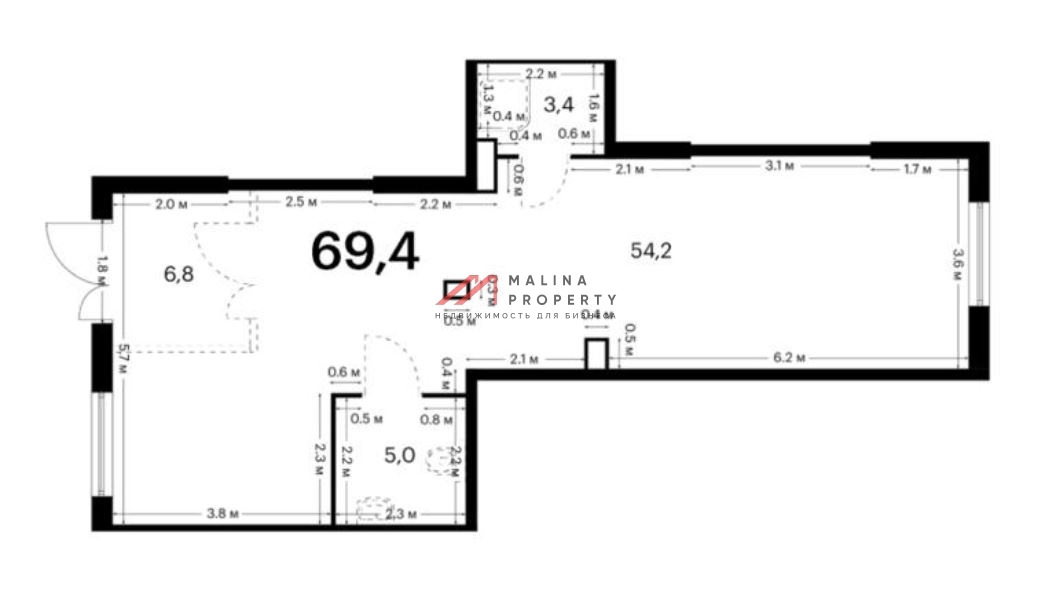 Аренда торгового помещения  в ЖК "Восточное Бутово"