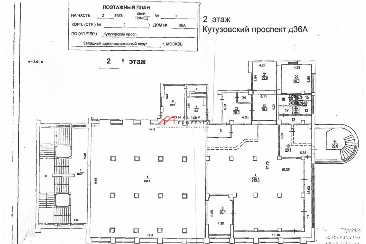 Продажа части торгового центра на Кутузовском проспекте