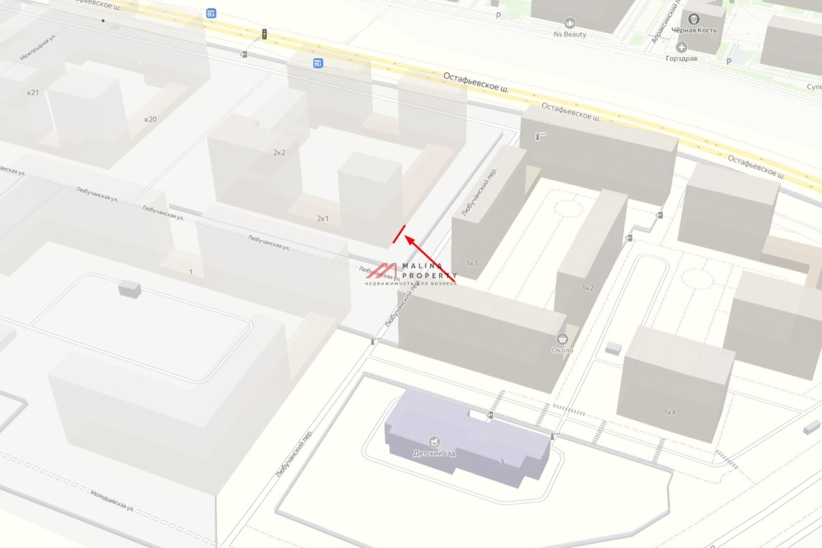 Продажа торгового помещения в ЖК "Остафьево"