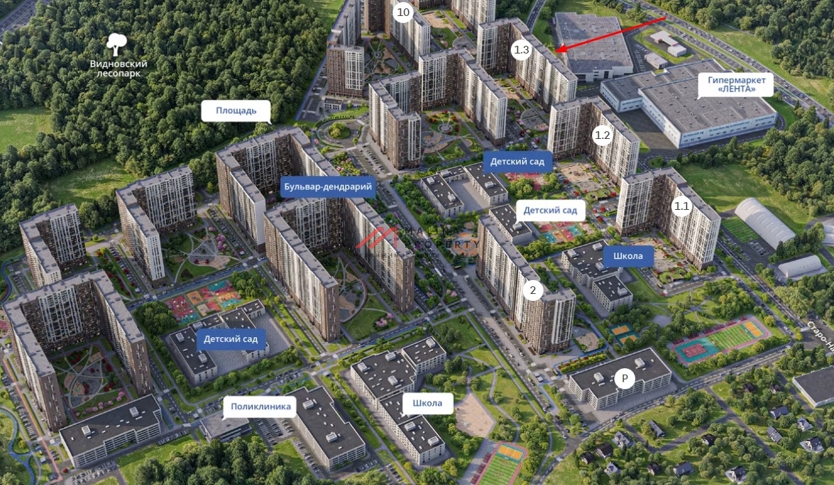 Аренда торгового помещения в ЖК "1-й Южный" 