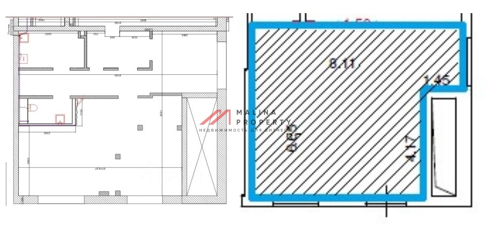 Аренда торгового помещения в ЖК "Молодогвардейская 36" 