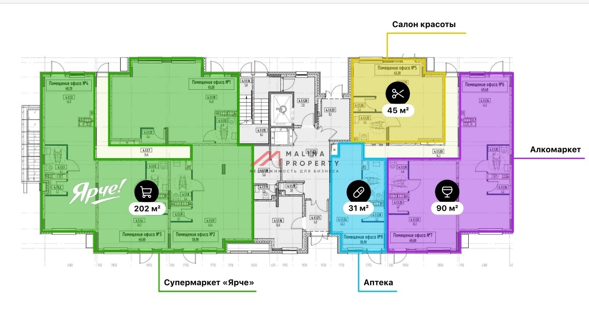 Продажа торгового помещения в ЖК Легенда Коренево