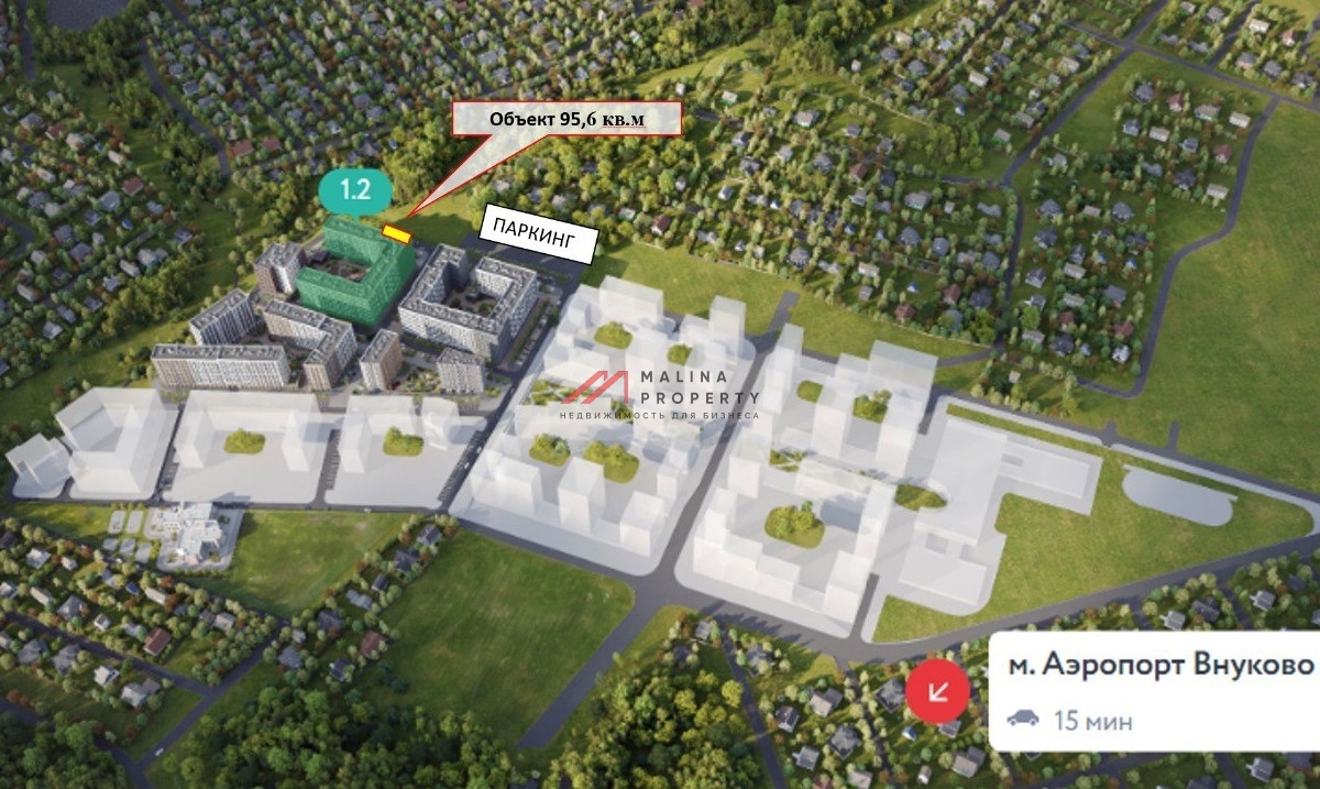 Продажа углового помещения в ЖК "Родные кварталы"