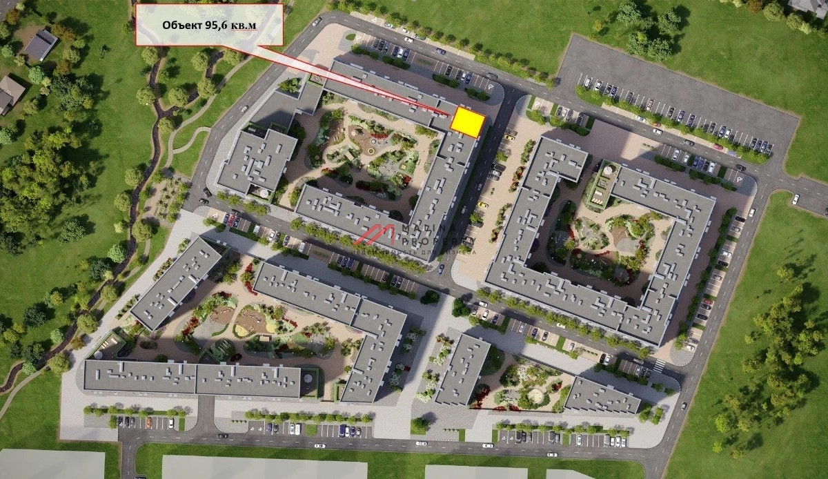 Продажа углового помещения в ЖК "Родные кварталы"