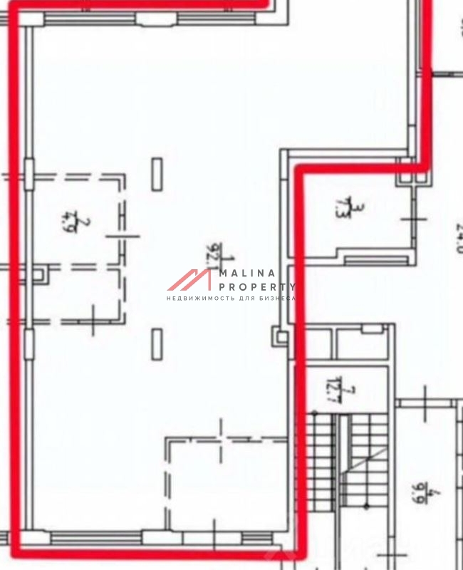 Продажа торгового помещения с магазином "ВкусВилл"