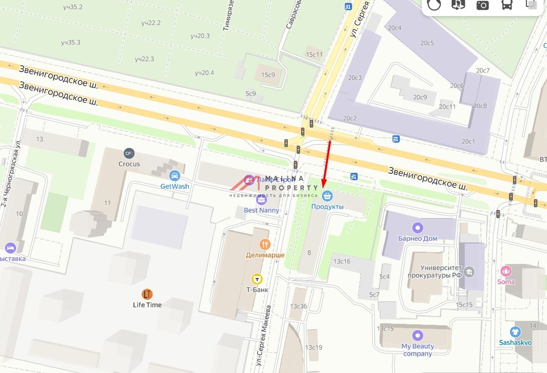 Продажа помещения у метро Улица 1905 года