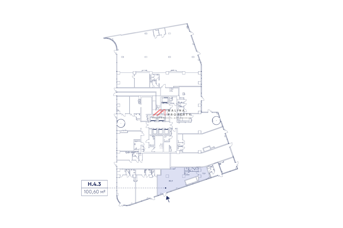 Продажа торгового помещения в ЖК Мираполис