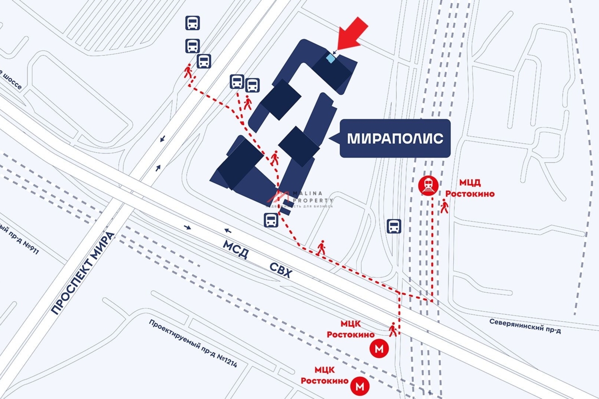 Продажа торгового помещения в ЖК Мираполис