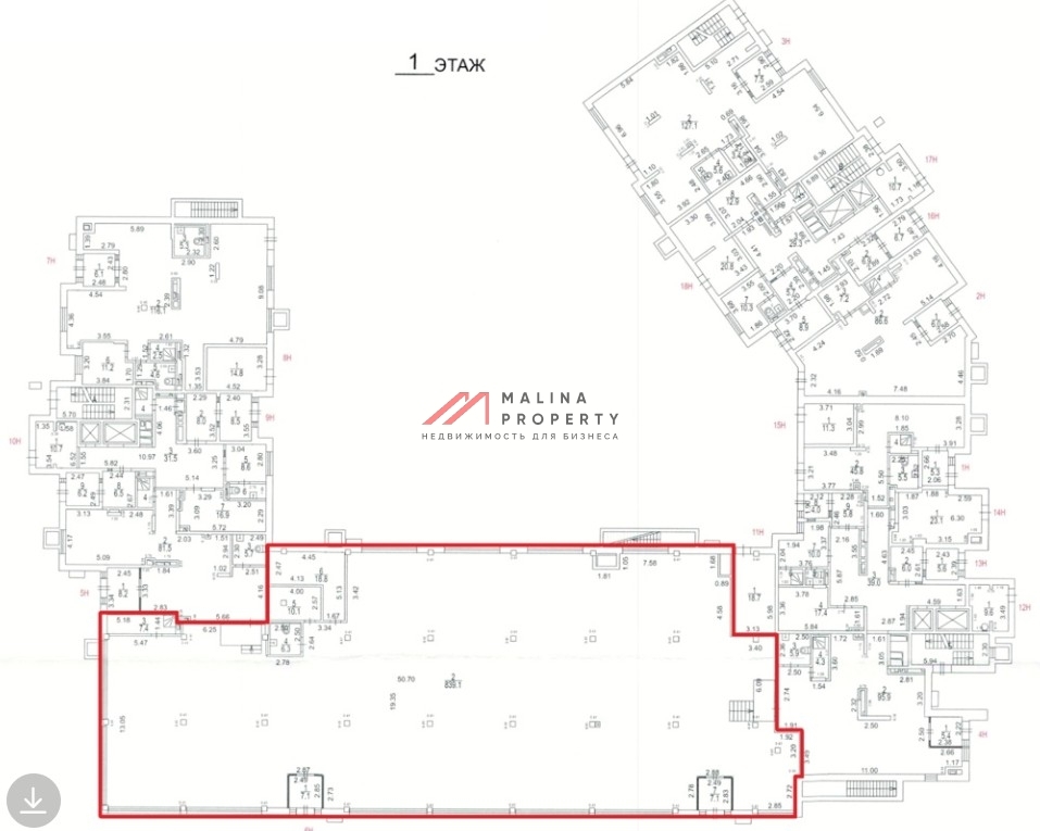 Продажа торгового помещения с супермаркетом Пятёрочка