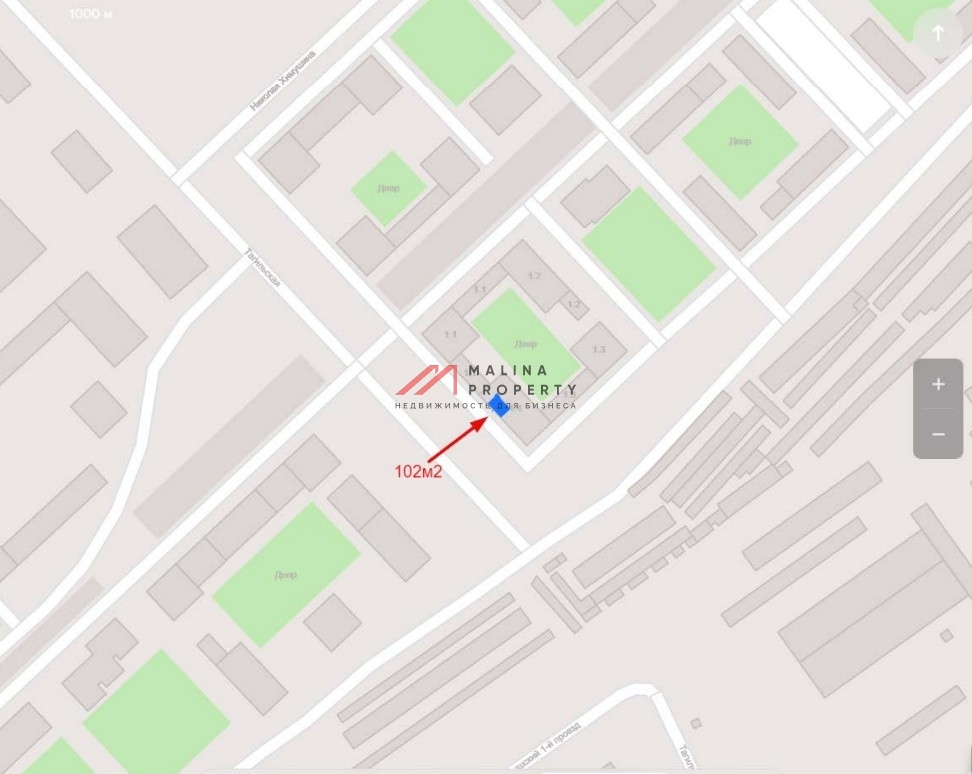 Продажа помещения в ЖК "Открытый Парк" 1-я линия