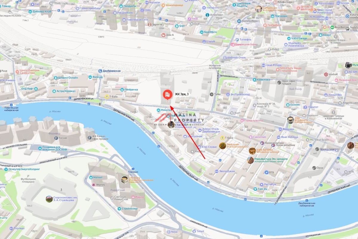 Аренда помещения в ЖК премиум класса "Era" на Дербеневской 