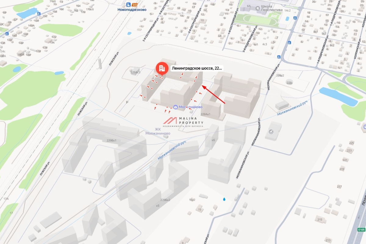 Аренда торгового помещения в ЖК "1-й Ленинградский"