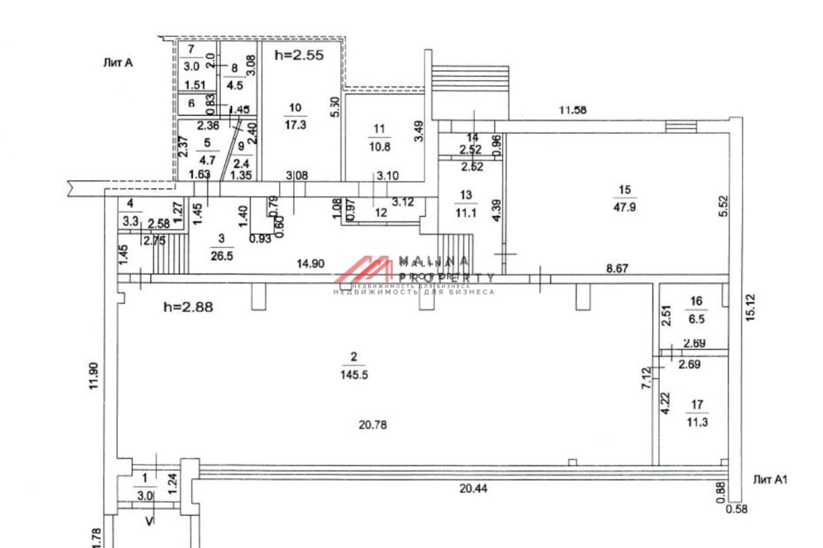 Продажа помещения с магазином Дикси в г. Чехов