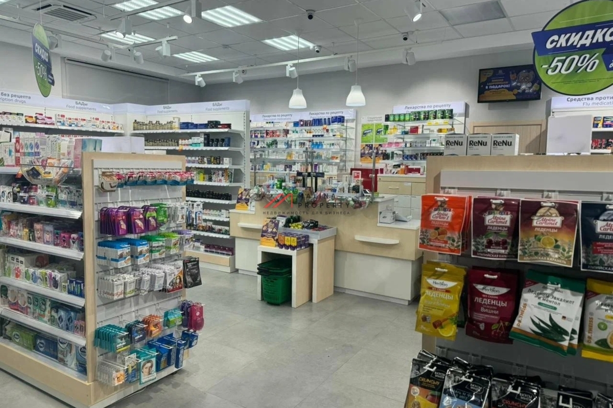Продажа торгового помещения с арендатором аптека