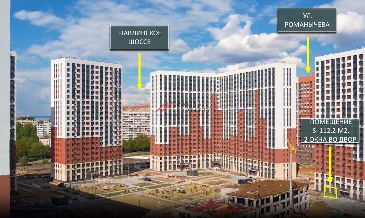 Продажа торгового помещения в ЖК Новоград Павлино