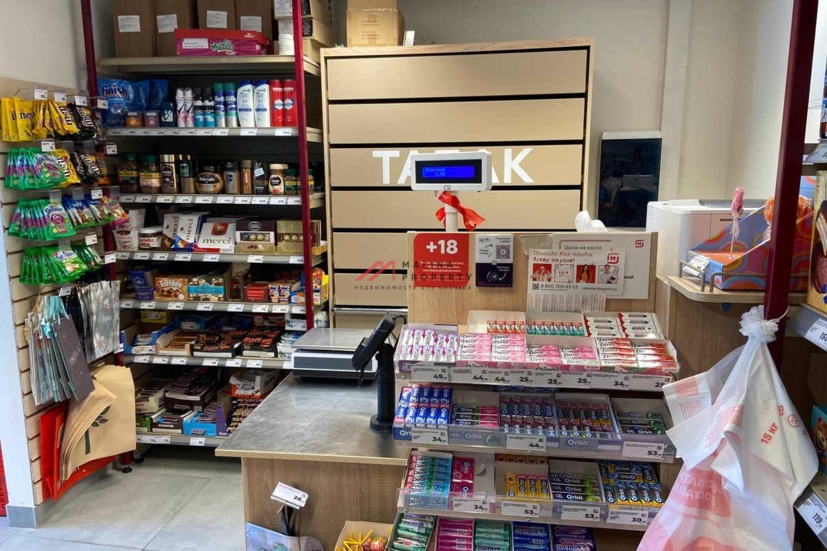 Продажа помещения с "Магнитом", окупаемость 10 лет.