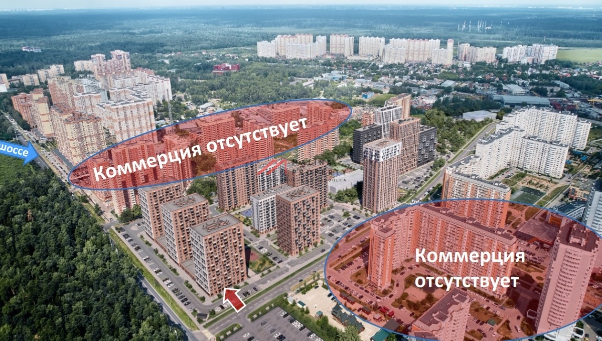 Аренда торгового помещения в ЖК "Квартал Авиаторов" 