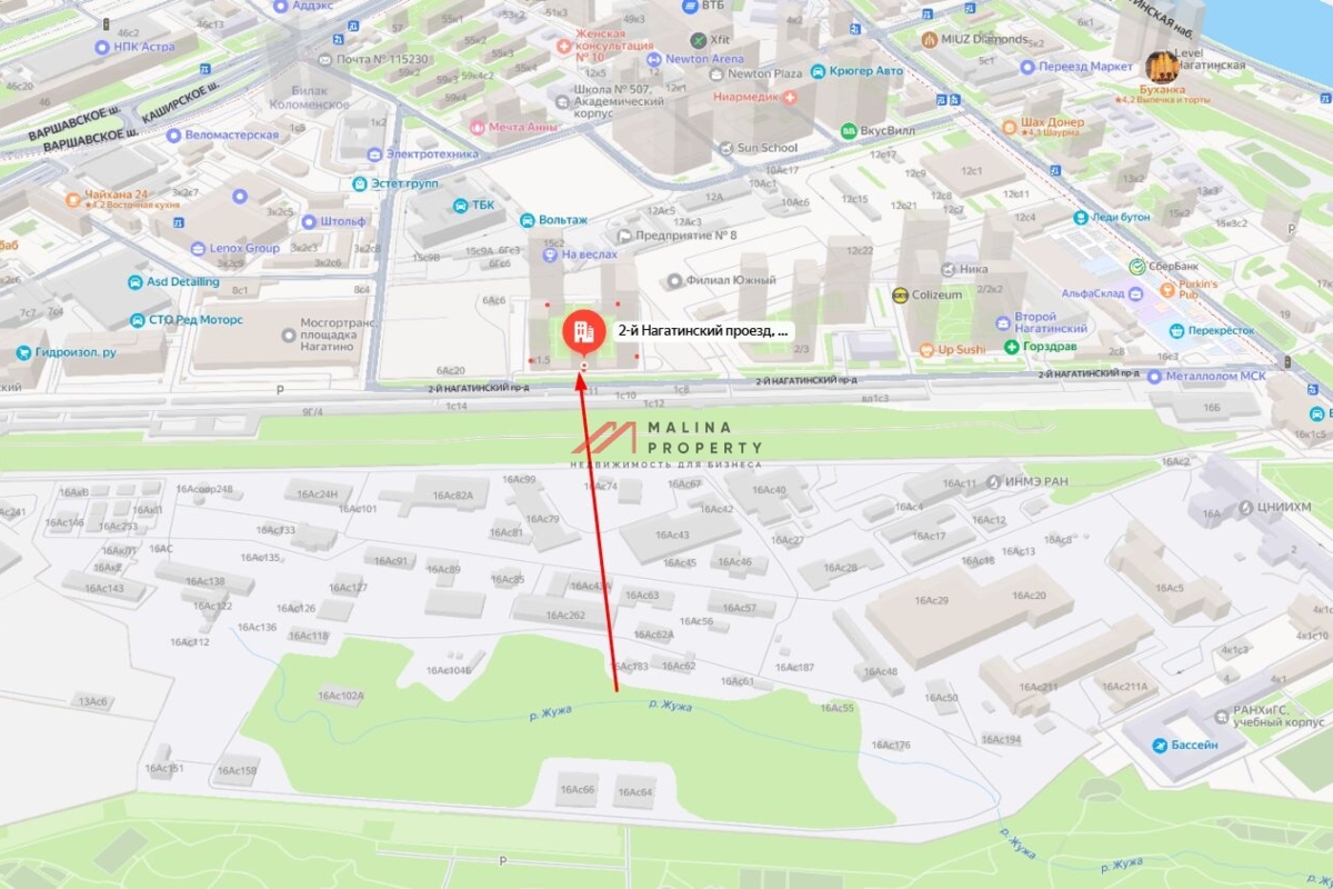 Продажа торгового помещения в ЖК "2-й Нагатинский"  