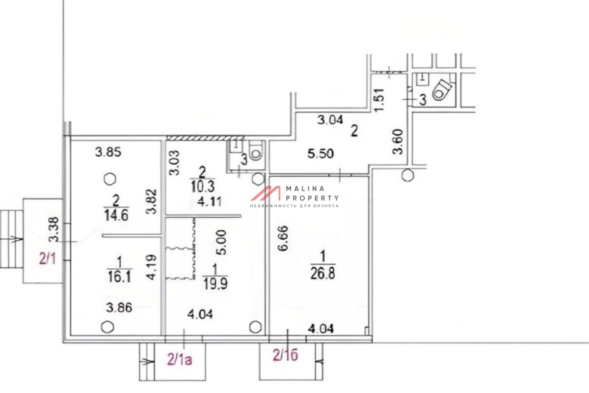 Продажа помещения с арендаторами на Домодедовской