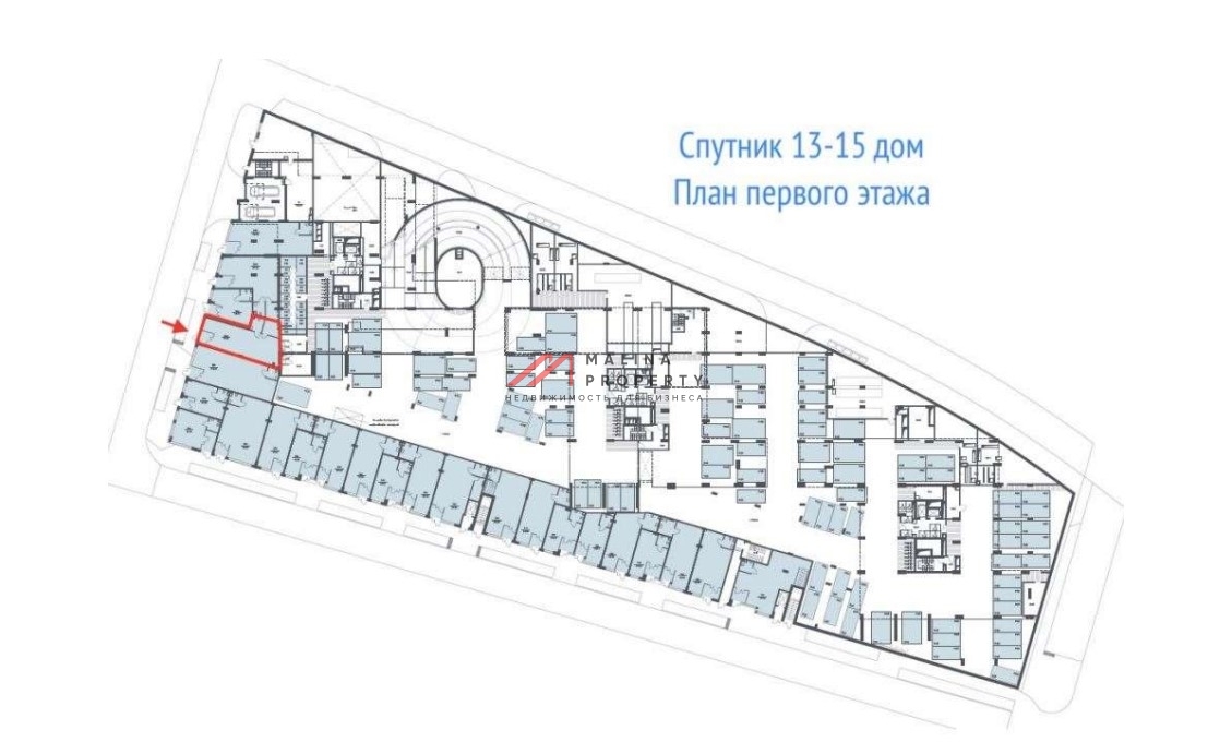 Аренда торгового помещения в ЖК Спутник