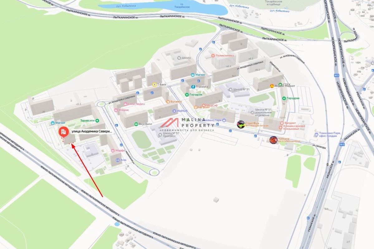 Продажа торгового помещения в ЖК "Томилино парк"