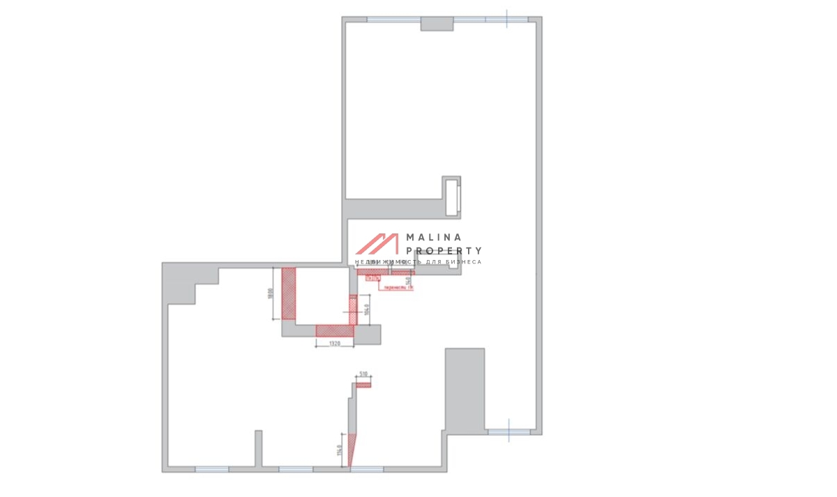 Торговое помещение с ремонтом в Царицыно