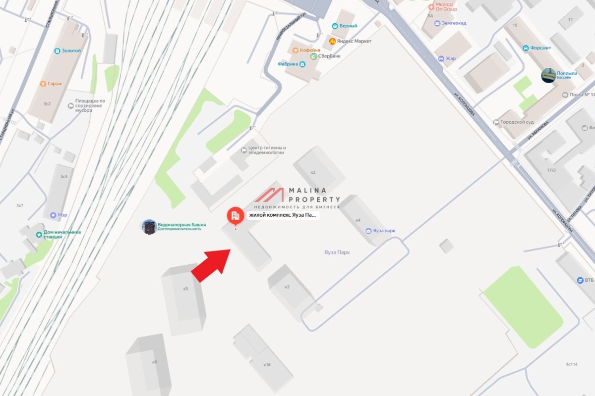 Аренда торгового помещения в ЖК "Яуза Парк" 