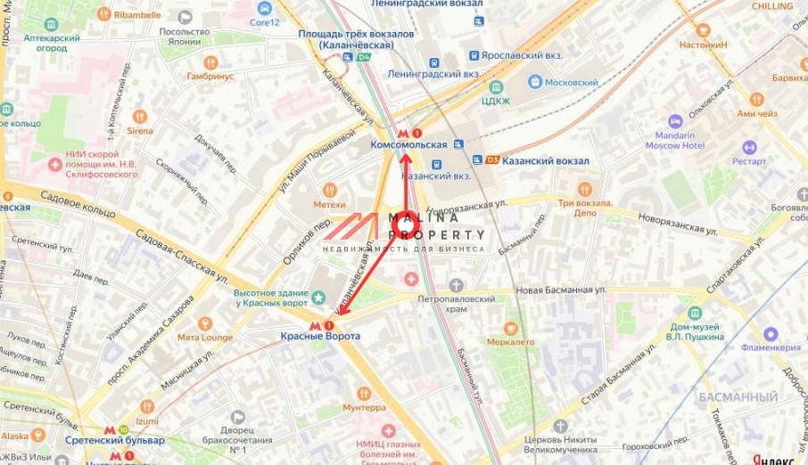 Аренда торгового особняка  в центре