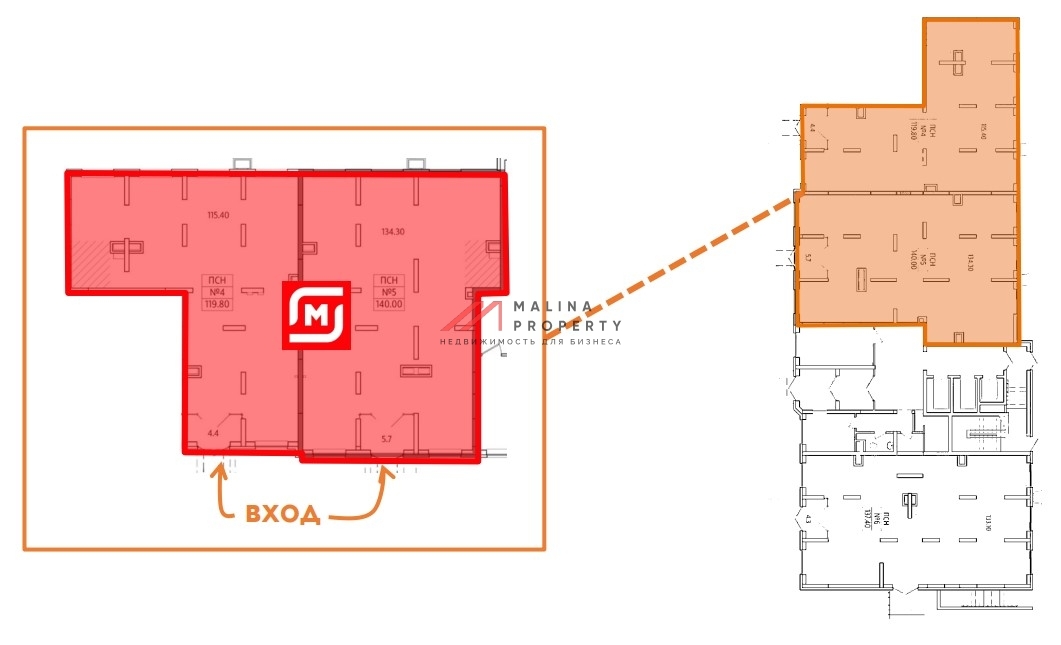 Продажа помещения с арендатором Магнит в ЖК "Видный Берег 2.0"