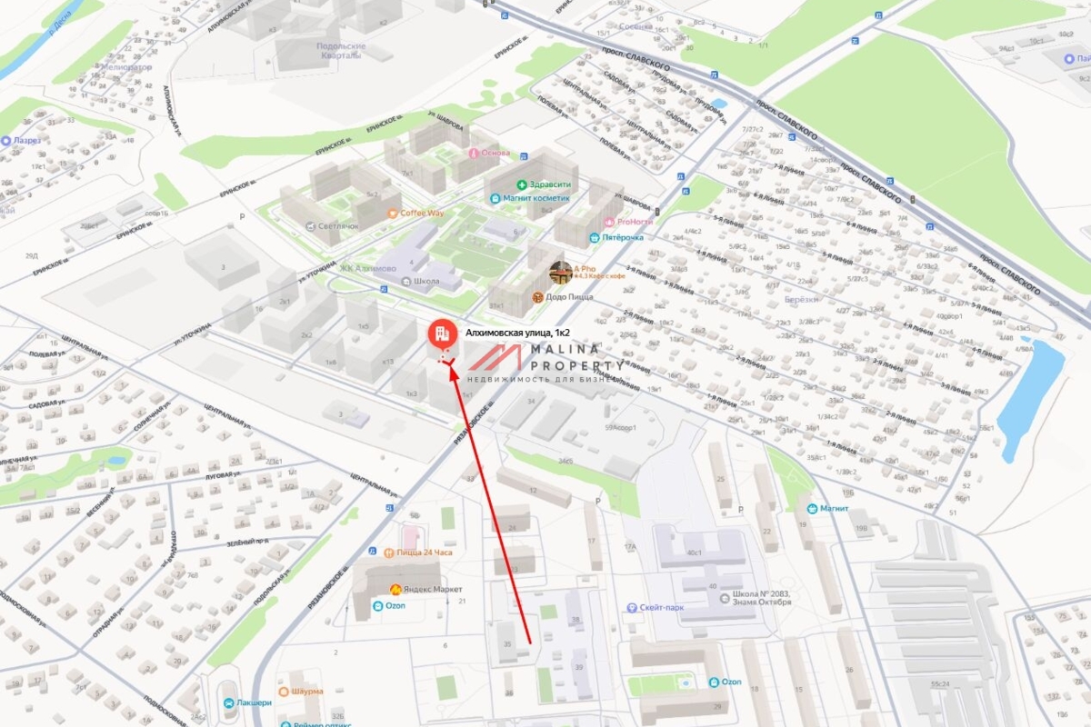 Продажа торгового помещения в ЖК "Алхимово"