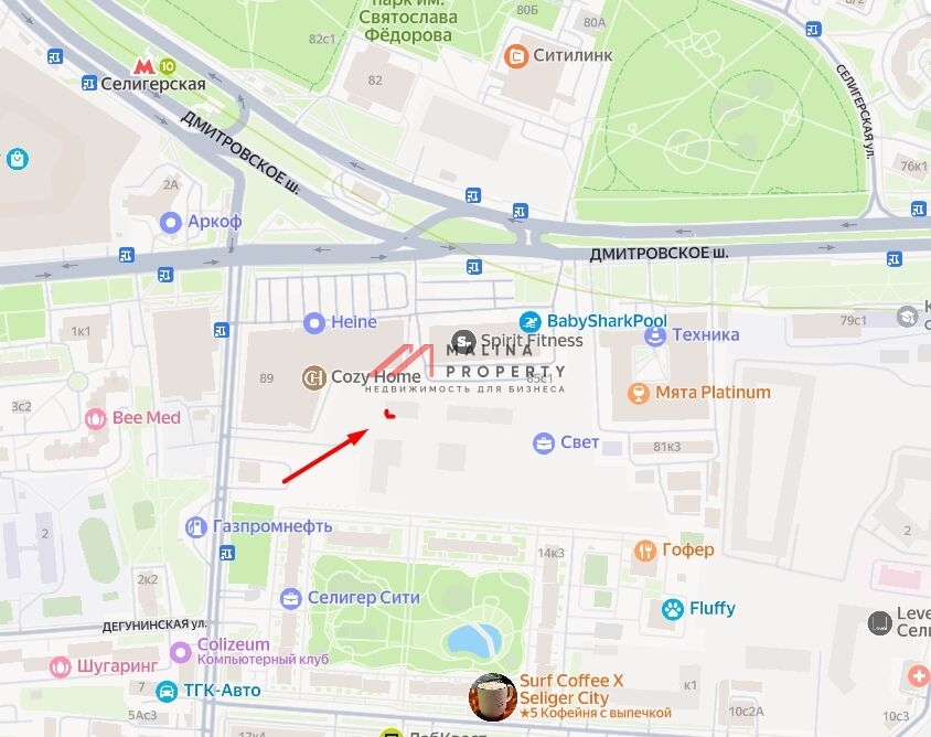 Продажа торгового помещения в ЖК "Селигер Сити"