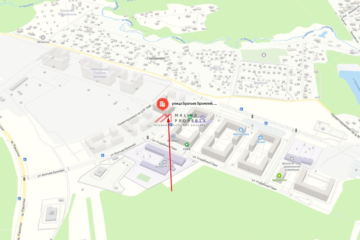 Продажа торгового помещения в ЖК «Середневский лес»