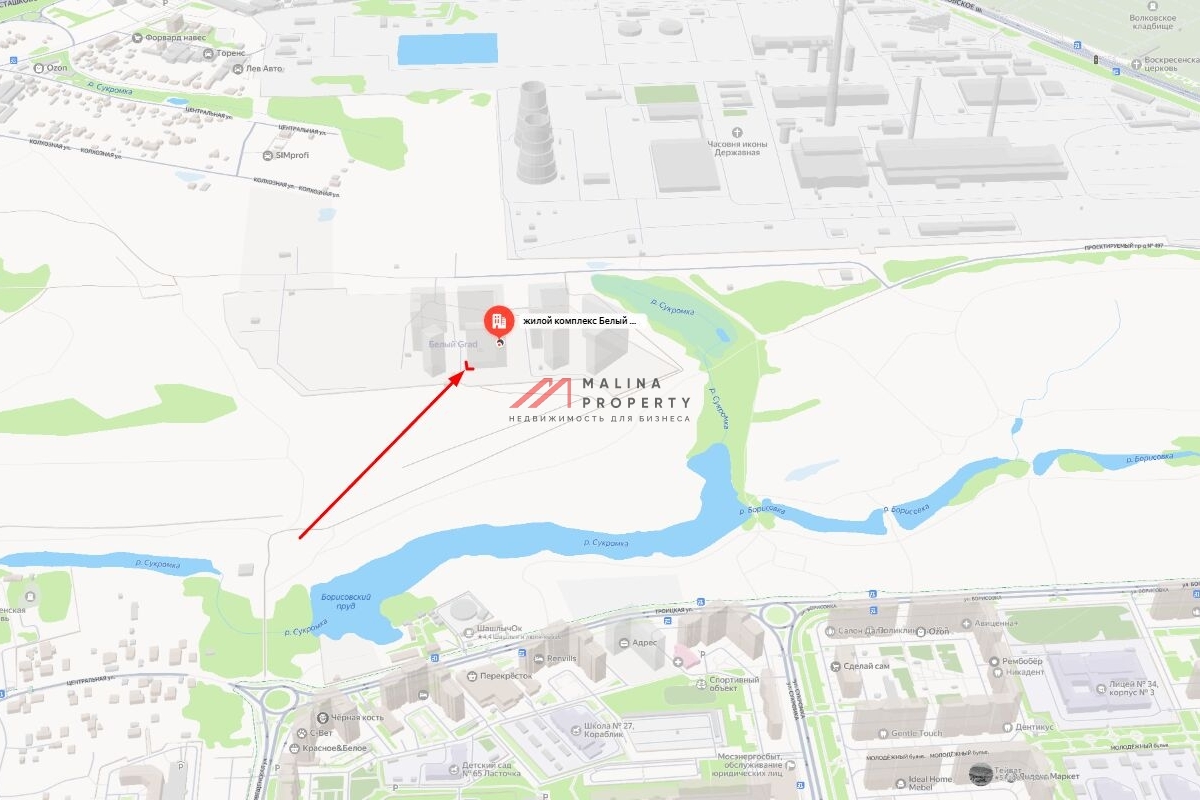 Продажа торгового помещения в ЖК "Белый Grad" 