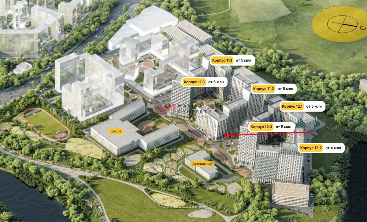 Продажа коммерческого помещения в ЖК "Белый Grad" 