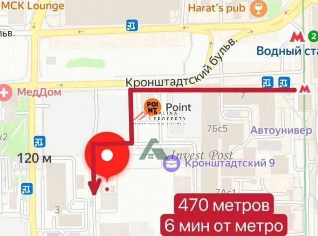 Аренда коммерческого помещения в ЖК Кронштадтский 9