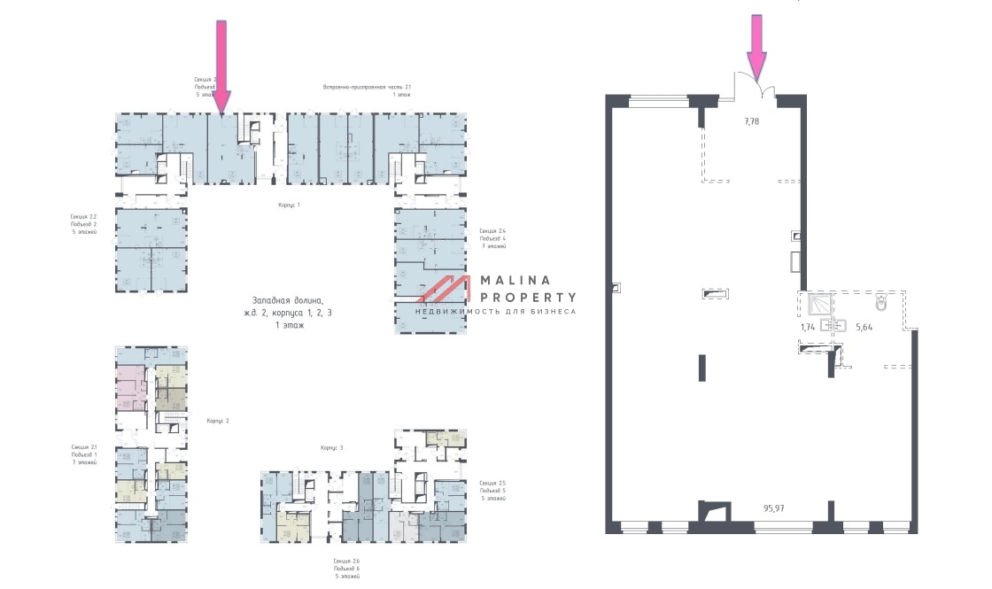 Продажа торгового помещения в ЖК "Квартал Западный"