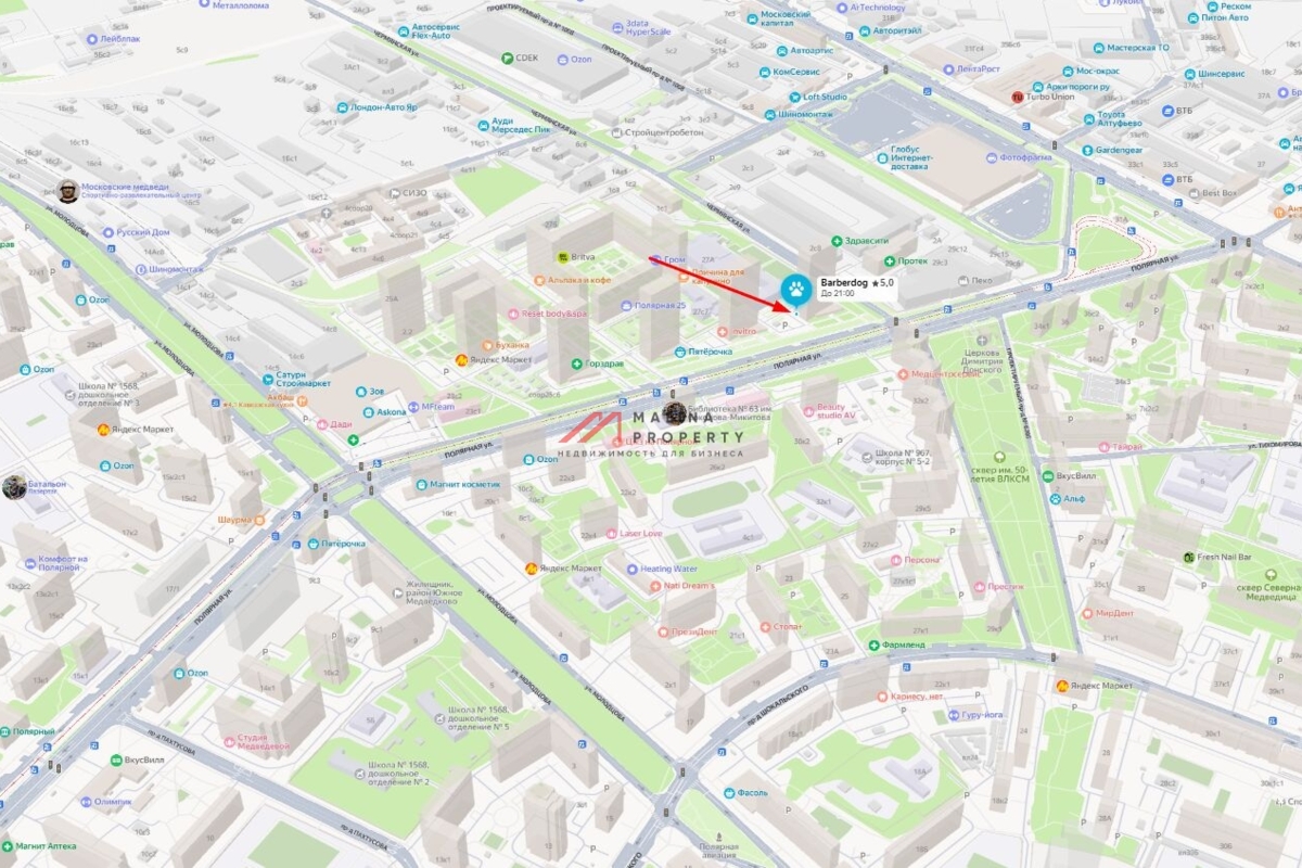 Продажа торгового помещения в ЖК "Полярная 25"