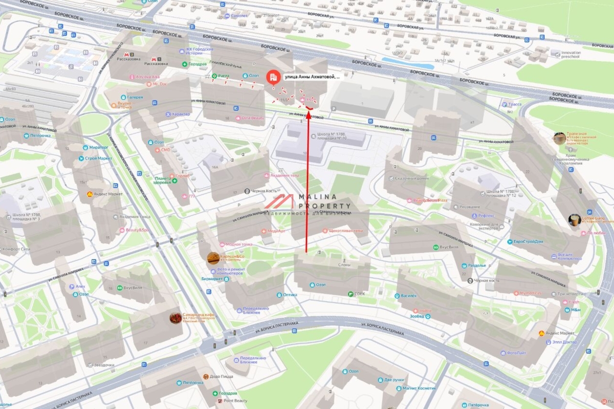 Аренда торгового помещения  рядом с метро Рассказовка 