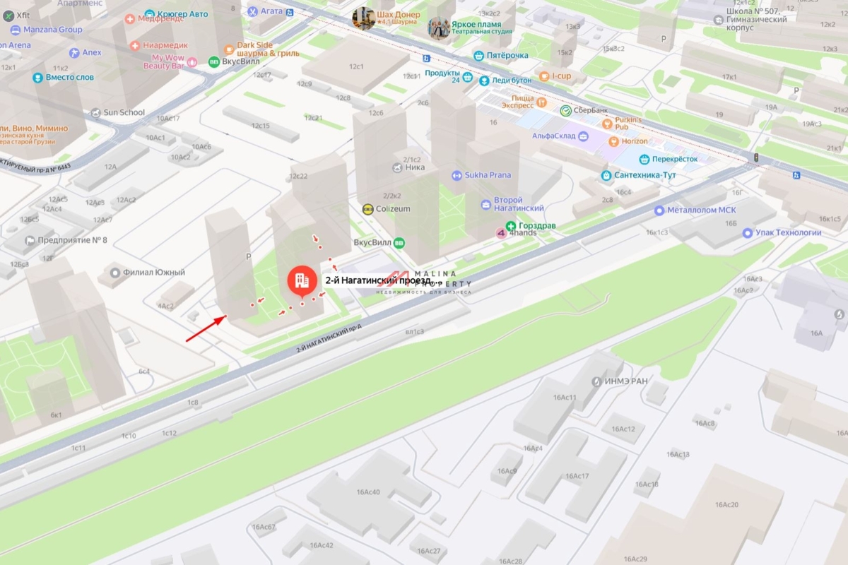 Аренда торгового помещения в ЖК Второй Нагатинский