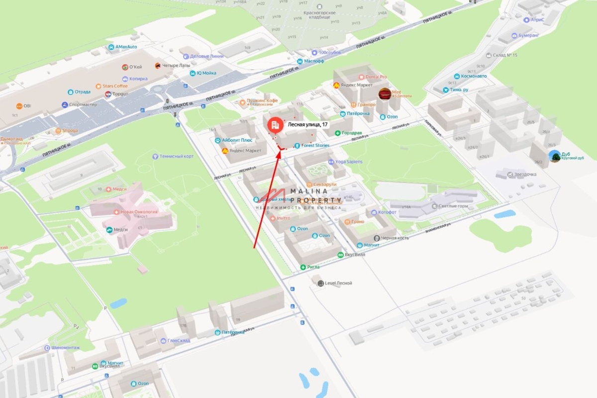 Аренда торгового помещения в ЖК Level Лесной