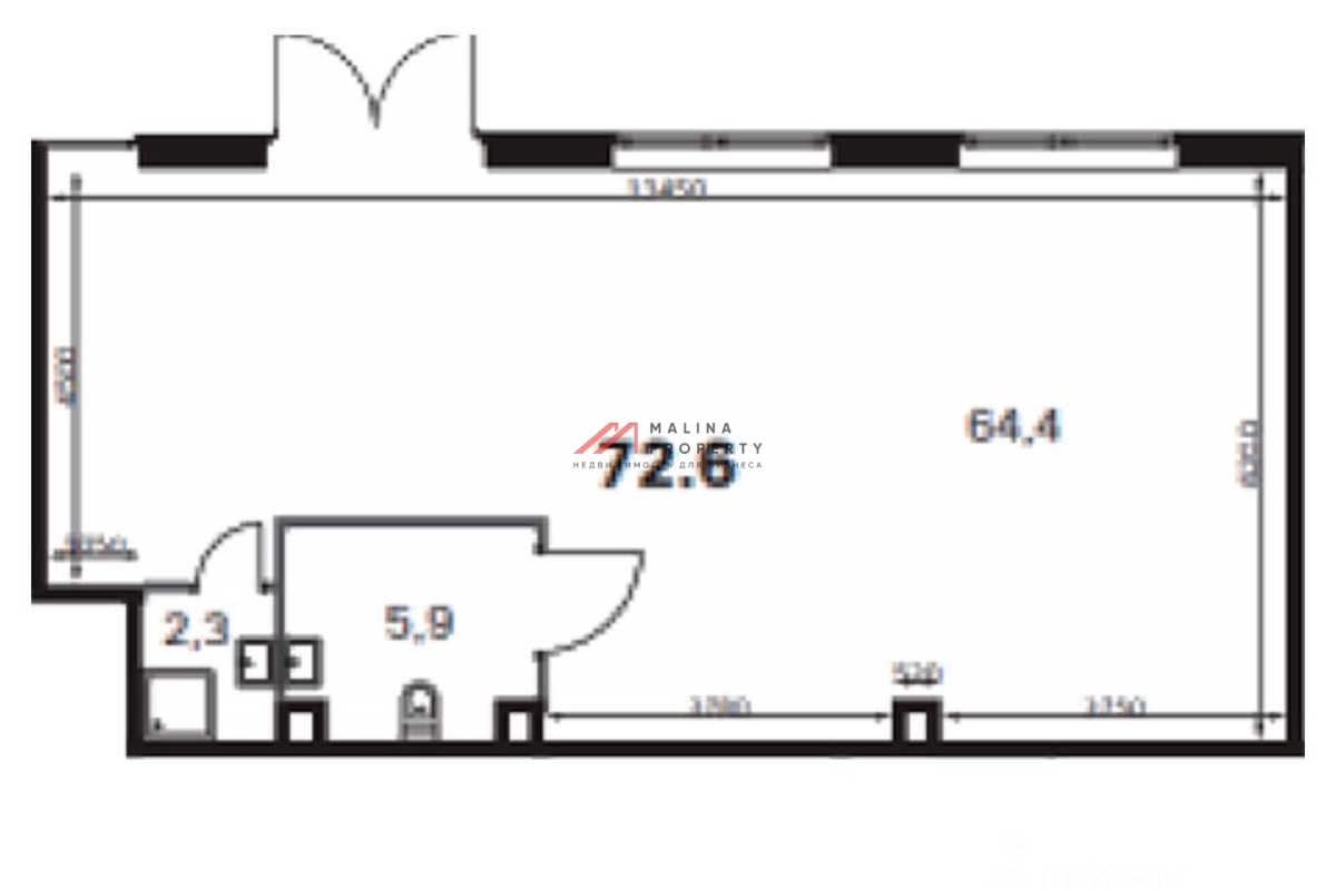 Аренда торгового помещения в ЖК "Sydney-Prime"