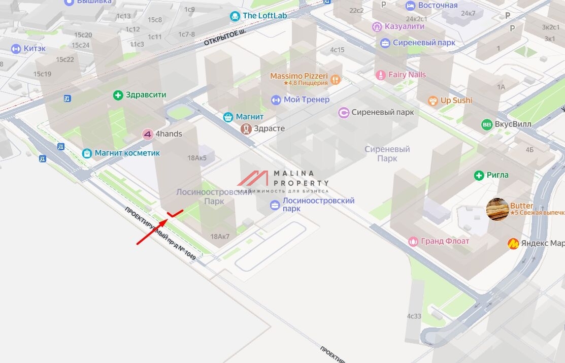 Аренда коммерческого помещения в ЖК "Лoсинoоcтpовcкий"