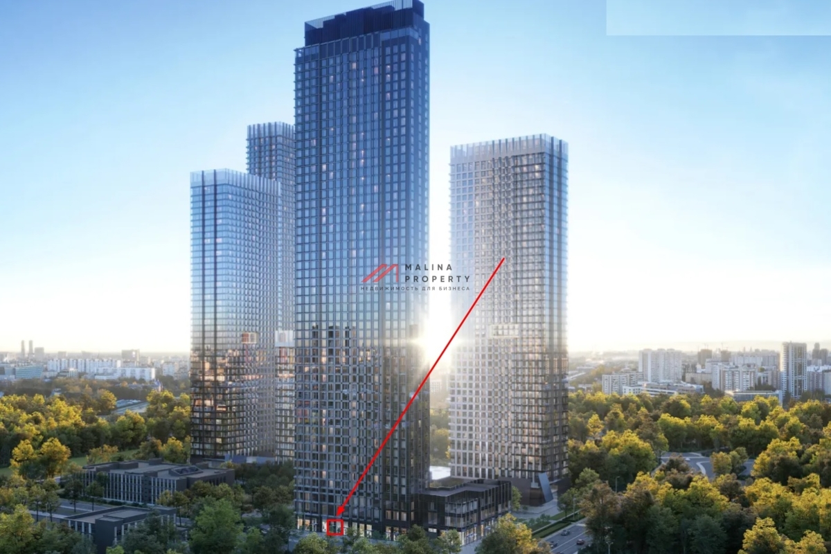 Продажа торгового помещения в ЖК "Upside Towers" 
