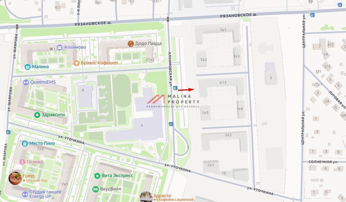 Аренда помещения в ЖК Алхимово