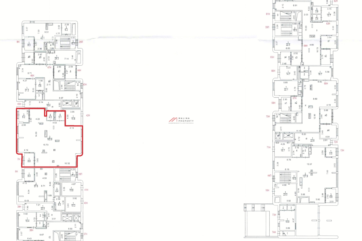 Аренда торгового помещения в новом доме